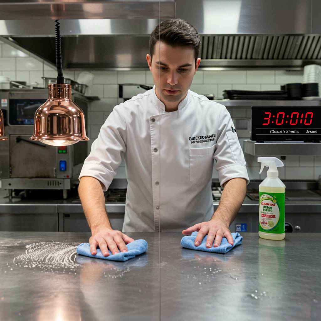 プロが教える！3分でできる飲食店の即効性のある清掃テクニック