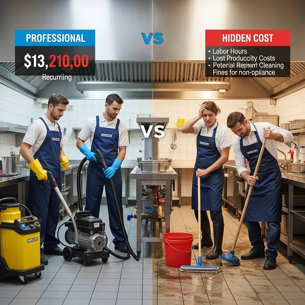 グリストラップ清掃代行vs自社対応：コスト比較で見えた衝撃の真実