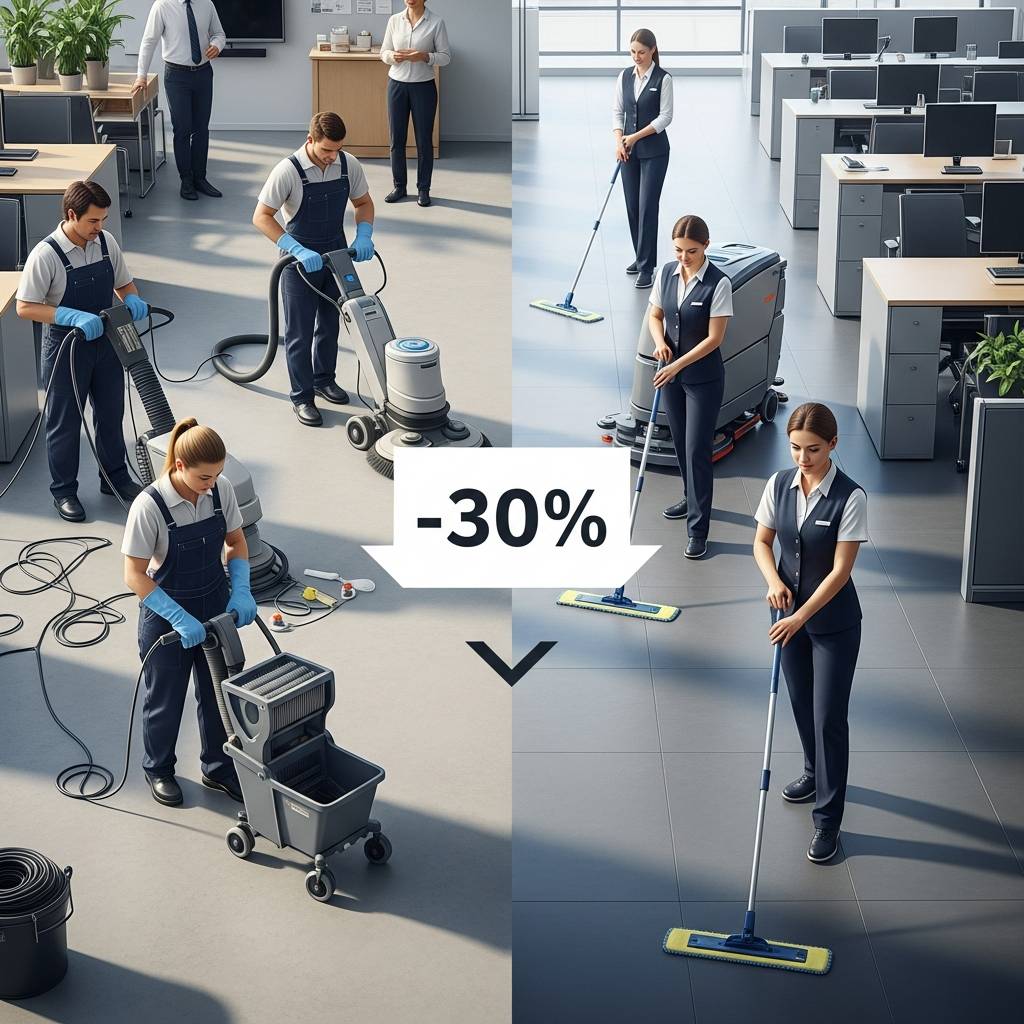 知らないと損する！フロア清掃の効率化でオフィス経費を30%カット