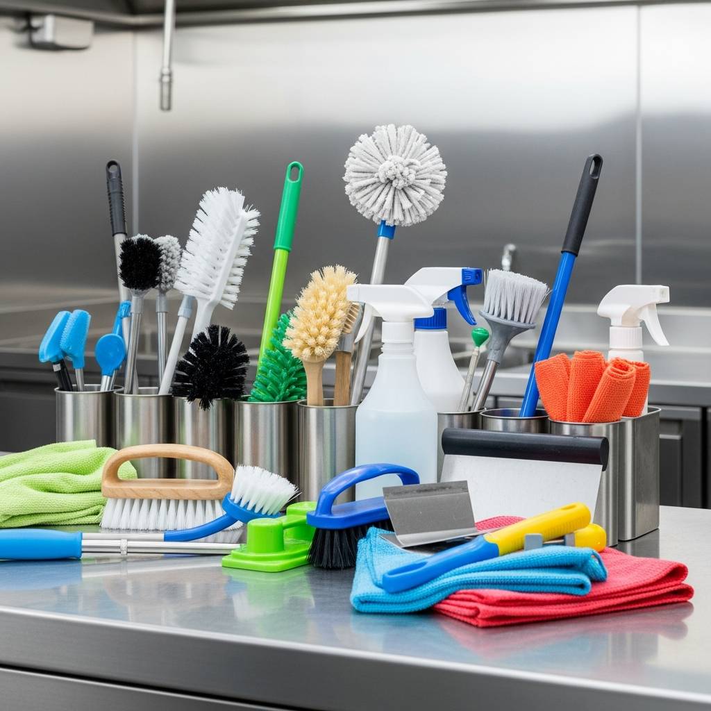 清掃用具の使い分けで厨房の寿命が2倍に！プロが教える道具選びの秘訣