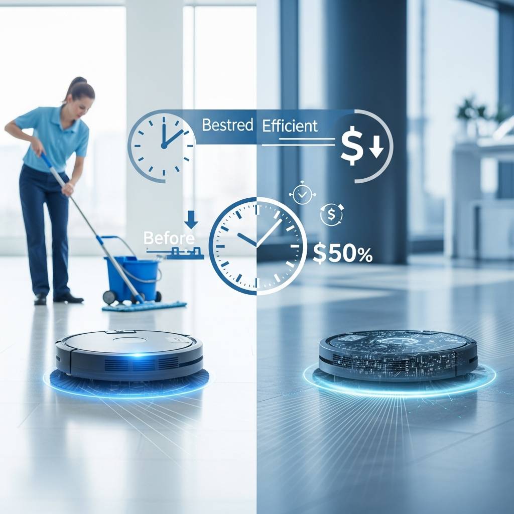 最新クリーニング機器導入でフロア清掃のコストと時間を半減させる方法